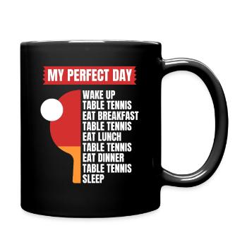 Table Tennis Design Table Tennis Fun - Full Colour Mug - black - Right