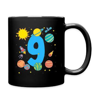 Space Adventure Number Nine - Full Colour Mug - black - Right