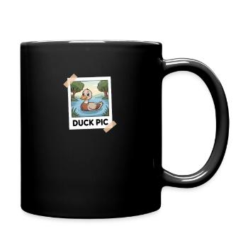 Funny Duck Picture Duck Pic - Full Colour Mug - black - Right