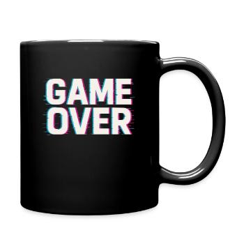 Game Over – Glitch Effect - Full Colour Mug - black - Right