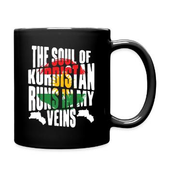 The Soul Of Kurdistan Kurde Kurden - Tasse einfarbig - Schwarz - Rechts
