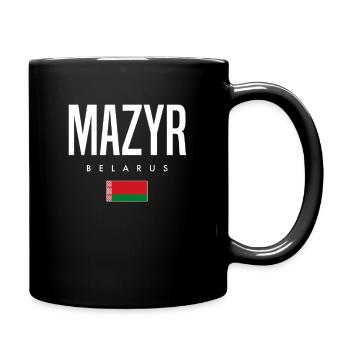 Mazyr Belarus Weißrussland - Tasse einfarbig - Schwarz - Rechts