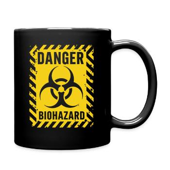 Danger Biohazard Grunge Zombies Apocalypse - Mug uni - noir - Droite