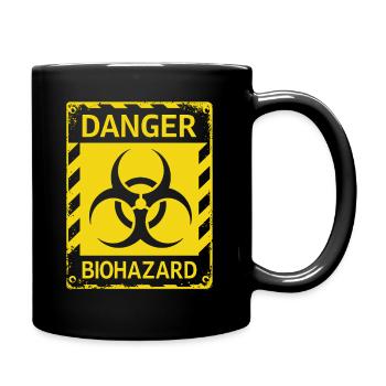 Danger Biohazard Grunge Zombies Apocalypse - Mug uni - noir - Droite