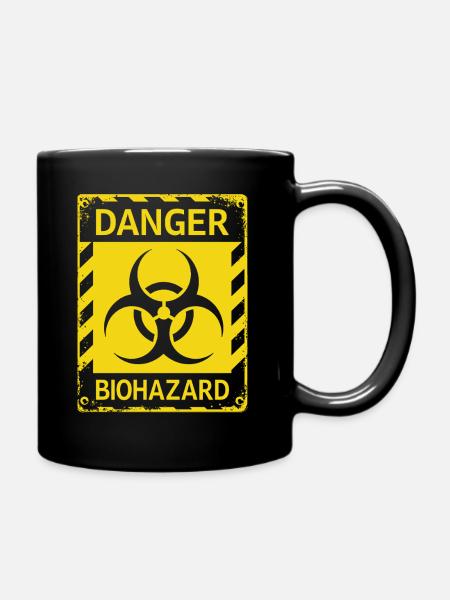 Danger Biohazard Grunge Zombies Apokalypse - Tasse einfarbig - Schwarz