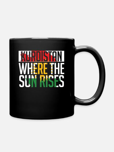 Kurdistan Where The Sun Rises Kurde Kurden - Tasse einfarbig - Schwarz