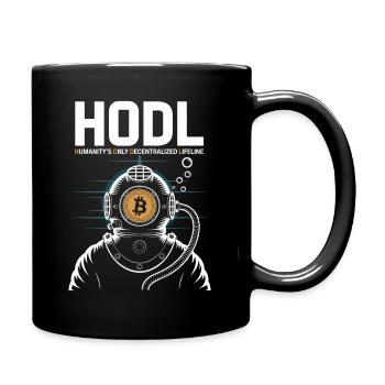Bitcoin - Tasse einfarbig - Schwarz - Rechts