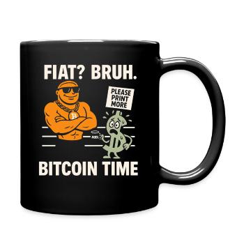 Bitcoin - Tasse einfarbig - Schwarz - Rechts