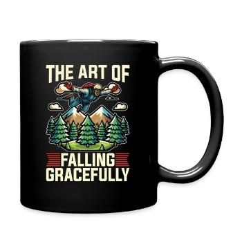 Skydiving The Art Of Falling Gracefully Skydive - Full Colour Mug - black - Right