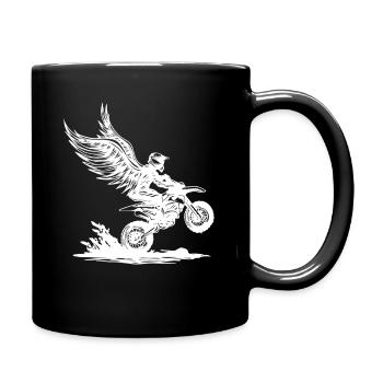 Aventure de soaring Wing Dirt Bike Rider - Mug uni - noir - Droite