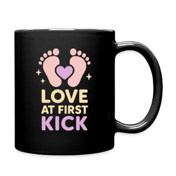 Unplanned Parents Club New Baby Life Gift - Full Colour Mug - black - Right