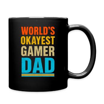World’s Okayest Gamer Dad Drôle Fête des pères - Mug uni - noir - Droite