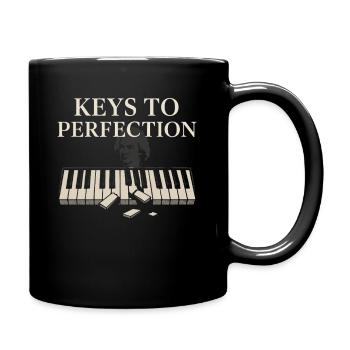 Classical Pianist Piano Life Music Recital - Full Colour Mug - black - Right