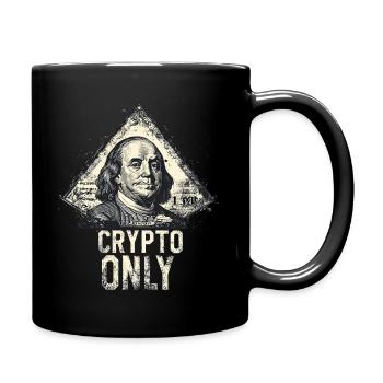 Crypto Only Benjamin Franklin Hoddl - Tasse einfarbig - Schwarz - Rechts