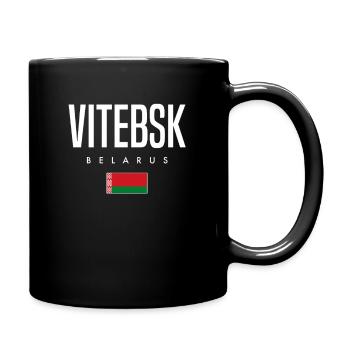 Vitebsk Belarus Weißrussland - Tasse einfarbig - Schwarz - Rechts