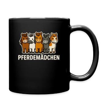 Fille de cheval Amoureux des chevaux - Mug uni - noir - Droite
