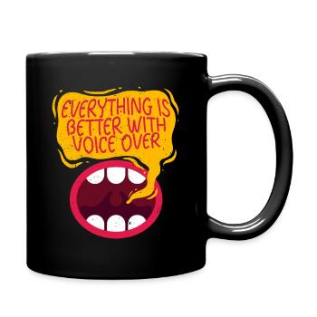 Commentateur Présentateur sportif - Mug uni - noir - Droite