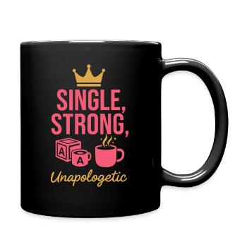 Single Mom Chaos Coordinator Wine - Full Colour Mug - black - Right