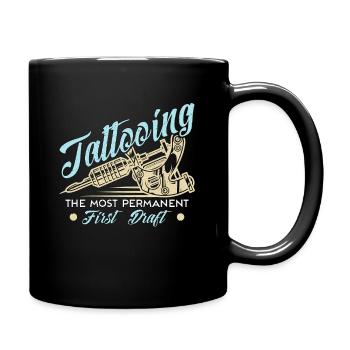 Tattoo Artist Tattooing The Most Tattoo Enthusiast - Tasse einfarbig - Schwarz - Rechts