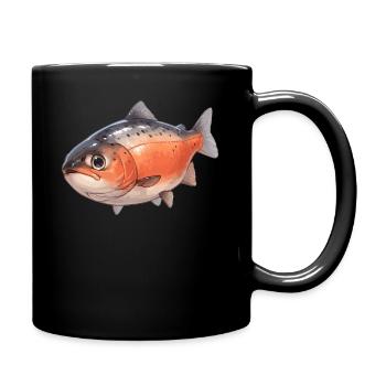 Saumon Saumon - Mug uni - noir - Droite