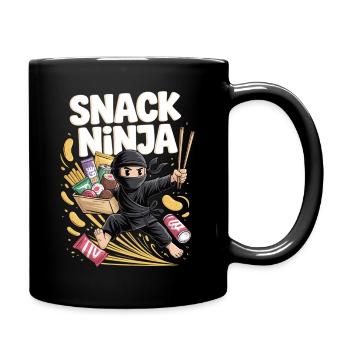 Snack Ninja – Attaque de friandises - Mug uni - noir - Droite