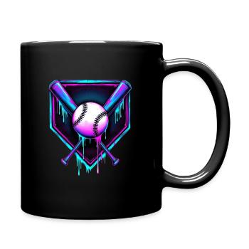 Baseball Batte de baseball - Mug uni - noir - Droite