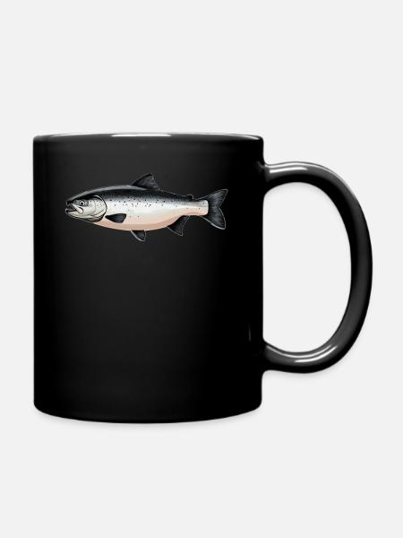 Lachse Lachs - Tasse einfarbig - Schwarz