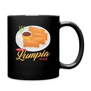 Lumpia Loempia Rouleaux de printemps Cadeaux - Mug uni - noir - Droite