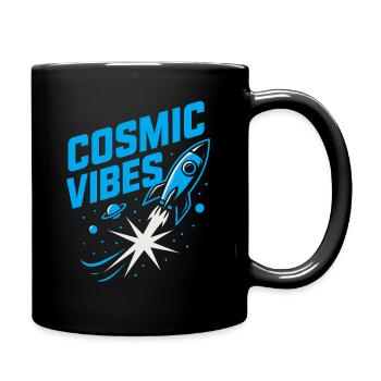 Weltraum-nerd-design Galaxien-erkunder Kosmischer - Tasse einfarbig - Schwarz - Rechts