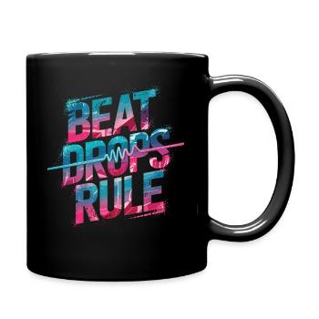 Beat Drop – Music Reigns - EDM Sound Power - Full Colour Mug - black - Right
