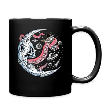 Space Battle with Alien Tentacles - Tasse einfarbig - Schwarz - Rechts
