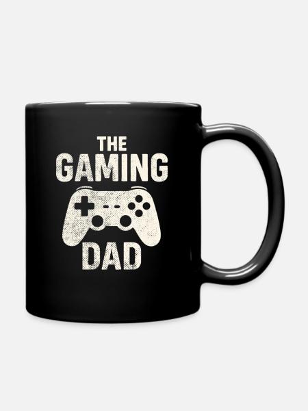 The Gaming Dad Retro Controller - Tasse einfarbig - Schwarz
