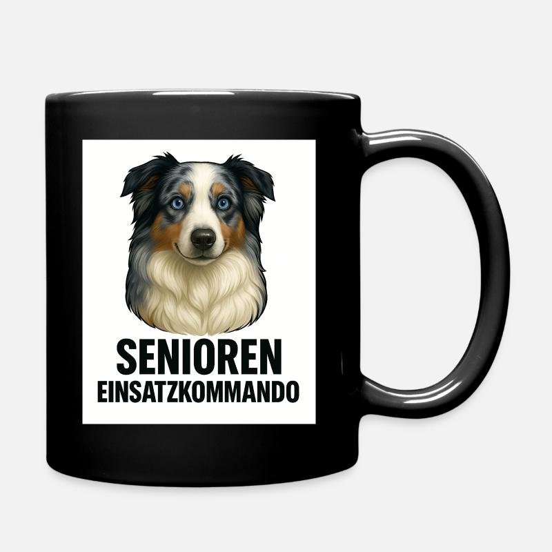 Systemrelevant auf 4 Pfoten - Tasse einfarbig - Schwarz