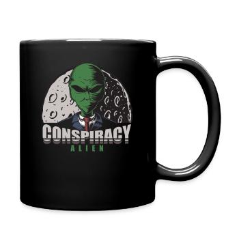 Conception de la théorie du complot extraterrestre - Mug uni - noir - Droite
