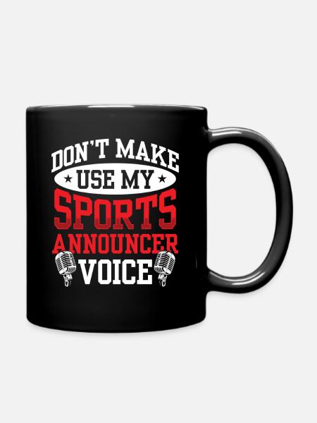 Funny Sports Ansager - Tasse einfarbig - Schwarz