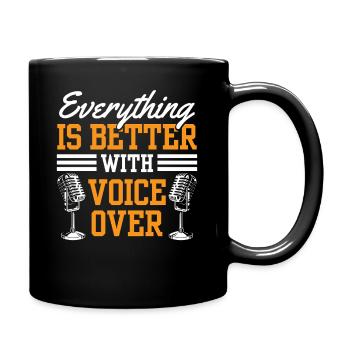 Funny Sports Ansager - Tasse einfarbig - Schwarz - Rechts
