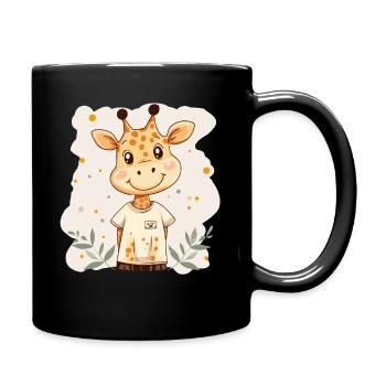 Giraffe for children - Full Colour Mug - black - Right