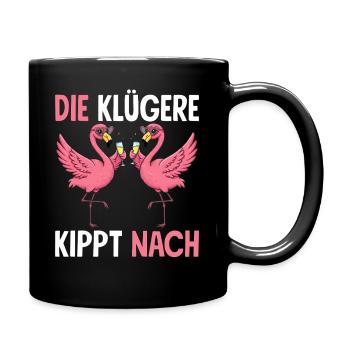 The smarter one tips over to Malle girls JGA Flamingo - Full Colour Mug - black - Right
