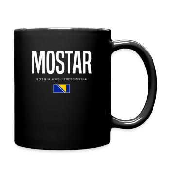 Mostar Bosnien und Herzegowina - Tasse einfarbig - Schwarz - Rechts