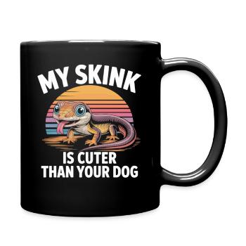 Skink fans against dog owners - Full Colour Mug - black - Right