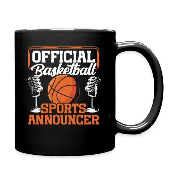 Funny Sports Ansager - Tasse einfarbig - Schwarz - Rechts