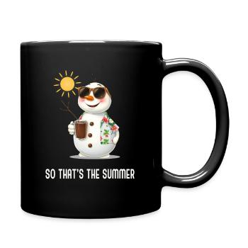 So that's the summer - Tasse einfarbig - Schwarz - Rechts