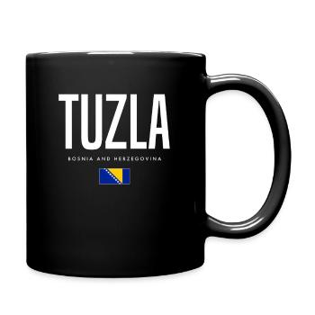 Tuzla Bosnien und Herzegowina - Tasse einfarbig - Schwarz - Rechts