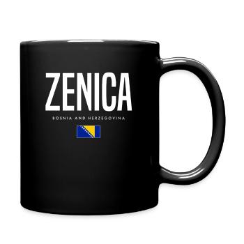 Zenica Bosnien und Herzegowina - Tasse einfarbig - Schwarz - Rechts