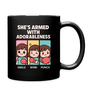 Soft Girl Pastel Power Feminine - Full Colour Mug - black - Right