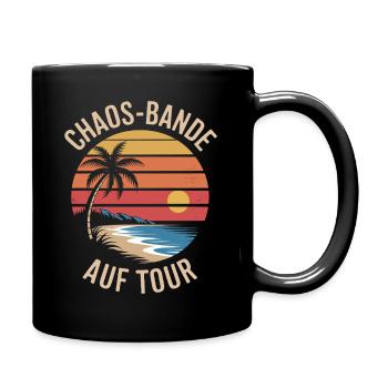 Familienurlaub Urlaub Strand Sommerurlaub Familie - Tasse einfarbig - Schwarz - Rechts