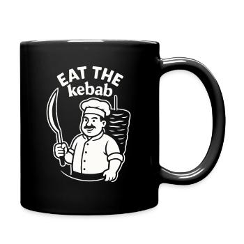 Doner Kebab Food Saying - Full Colour Mug - black - Right