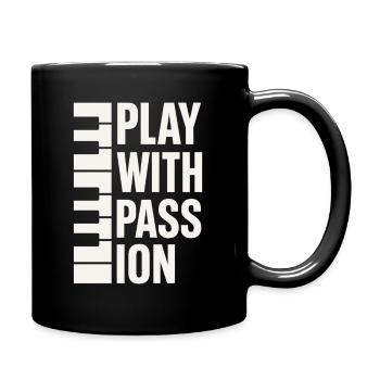 Classical Pianist Piano Life Music Recital - Full Colour Mug - black - Right
