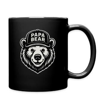 Papa Bear – Un regard de père fort - Mug uni - noir - Droite