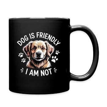 Funny Humour Dog Ovners Gift For Dog Mum Dog Lover - Full Colour Mug - black - Right